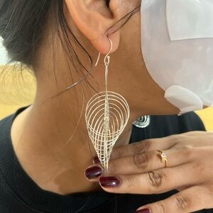 Elegant Silver Wire Earrings